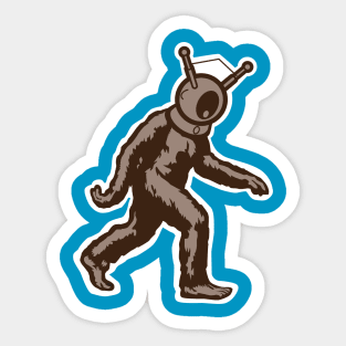 Robot Monster Bigfoot Sticker